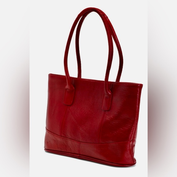 LEATHER~NEW WITH TAGS-BRAND NEW AMERILEATHER,RUST RED~SHOULDER BAG - Picture 2 of 8